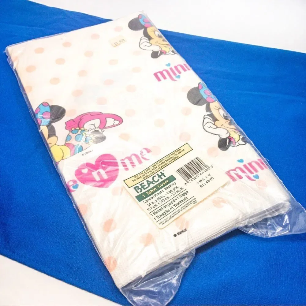 VTG Mickey/Minnie Mouse Party Napkins/Table Cover